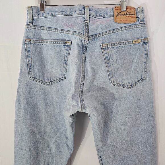 Vintage Signature Levi Strauss Relaxed Fit Denim Jeans Mens 34x32 Actual 32x30 - Picture 6 of 15